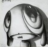Skully by Edgar Plans contemporary artwork works on paper