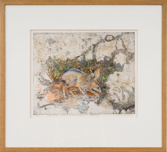 The Bilby Returns - Great Sandy Desert by John Wolseley contemporary artwork Print