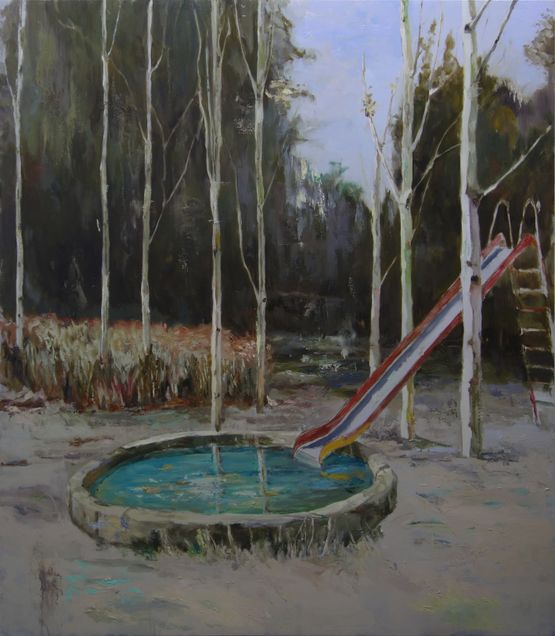 Hide and Seek I by Lec Cruz contemporary artwork Painting