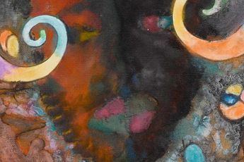 Contemporary art exhibition Chris Ofili Joyful Sorrow at David Zwirner Paris France