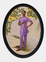 Portrait of Denola Grey by Kehinde Wiley contemporary artwork painting