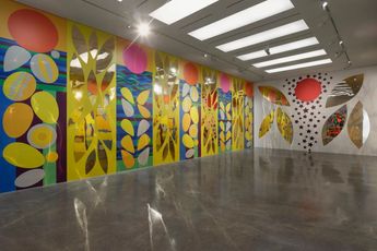 Contemporary art exhibition Beatriz Milhazes Alem do Horizonte at White Cube Masons Yard London United Kingdom