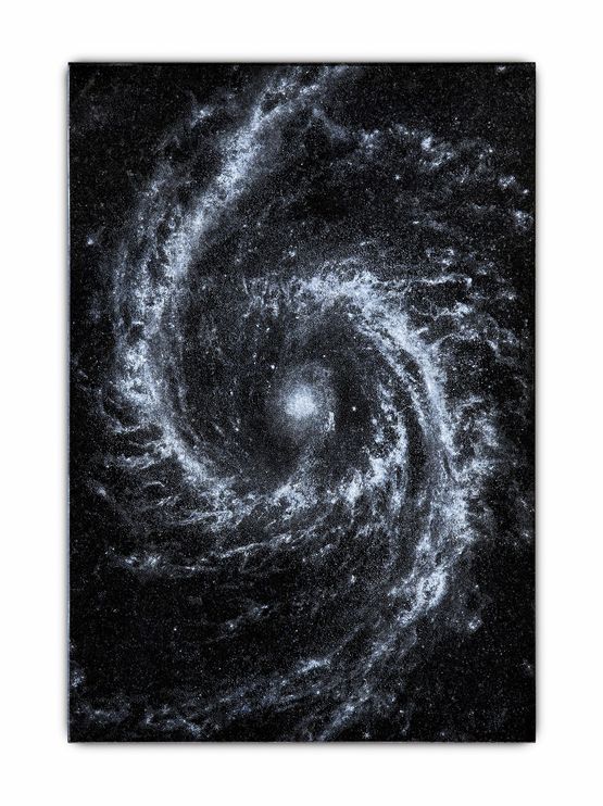 Marble Recording NGC 1566 - NIR NGC1566 by Hugo Deverchere contemporary artwork Sculpture