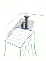 D from Hockneys Alphabet by David Hockney contemporary artwork print