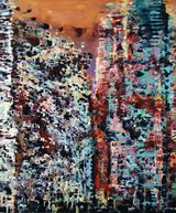 Sentinelles 5 by Philippe Cognee contemporary artwork painting