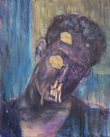 Decorated Portrait 1 by Seraphine Pick contemporary artwork painting
