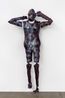 Showering Figure Purple by Christian Holstad contemporary artwork Mixed Media