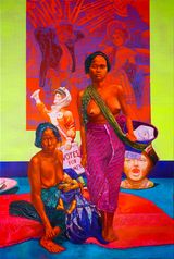 Anthroporn 2 by Zico Albaiquni contemporary artwork painting works on paper