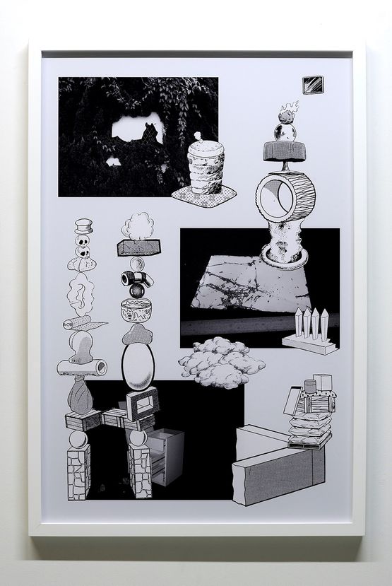 Games Dance and the Constructions 4 by Teppei Kaneuji contemporary artwork Works on Paper