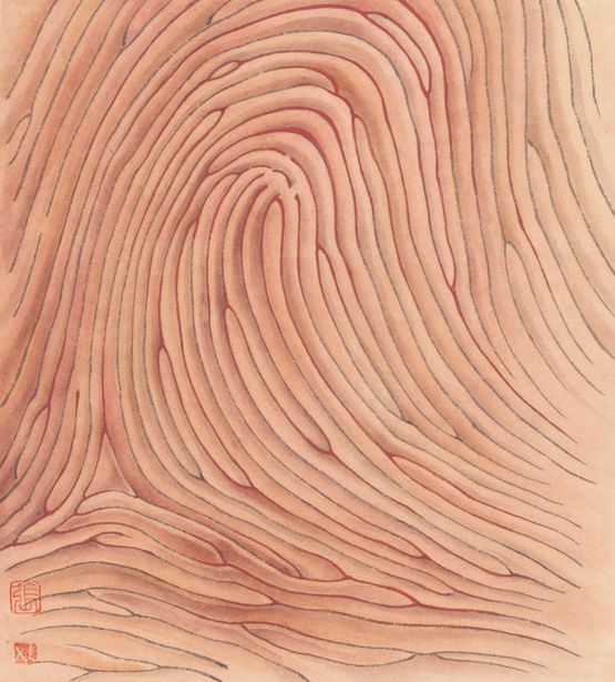 A Hill 1989 by Zhang Xiaoli contemporary artwork Works on Paper
