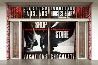 Contemporary art exhibition Barbara Kruger Untitled Shafted at Los Angeles County Museum of Art United States