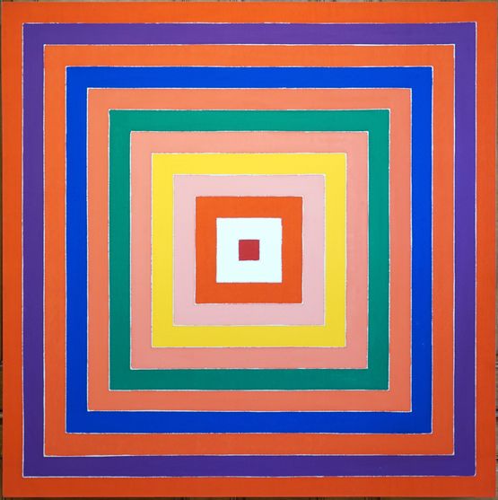 Scramble Descending Orange Values... by Frank Stella contemporary artwork Painting