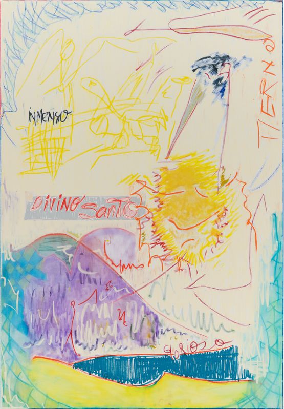 Divino Santo inmenso glorioso tierno  Divine Saint immense glorious tender by Nadia Hernandez contemporary artwork Painting