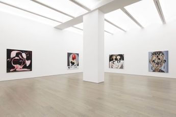 Contemporary art exhibition Oli Epp Fire the menu at Perrotin New York United States