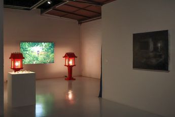 Contemporary art exhibition Martin Constable Debbie Ding Charles Lim Ha Ninh Pham Fearsome Engines at Yeo Workshop Singapore