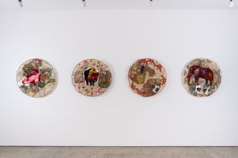 Contemporary art exhibition Mehwish Iqbal Laa Makaan at Ames Yavuz Sydney Australia
