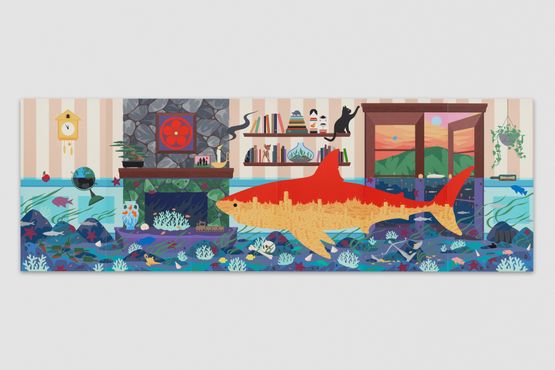 Sink or Swim by Greg Ito contemporary artwork Painting