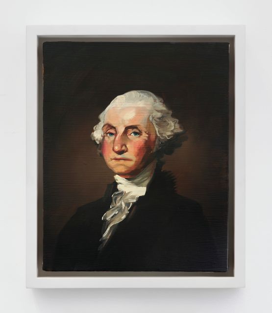 George Washington after Gilbert Stuart by Sam Mckinniss contemporary artwork Painting