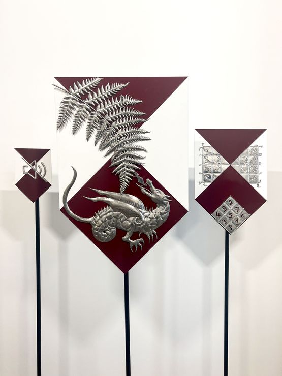 The Shields of Beirut by Roy Dib contemporary artwork Sculpture