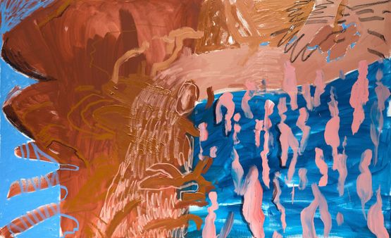 Pirouette by Zak Tilley contemporary artwork Painting
