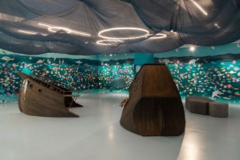 Contemporary art exhibition Oliver Jeffers Life at Sea at Brooklyn Museum New York United States