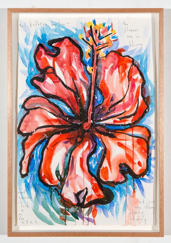 the flowers are in bloom by Del Kathryn Barton contemporary artwork Works on Paper
