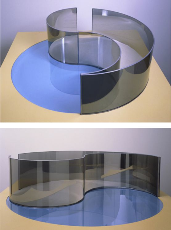 YinYang by Dan Graham contemporary artwork Sculpture
