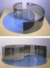 YinYang by Dan Graham contemporary artwork Sculpture