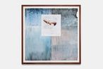 Nos diables rouges nos derives commotions Sa zye pa we tche pa fe mal. oubli et chemin bleu avant-bras poing by Julien Creuzet contemporary artwork Works on Paper