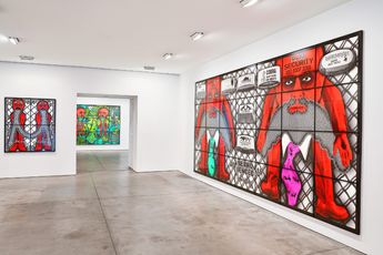 Contemporary art exhibition Gilbert  George THE BEARD PICTURES at Lehmann Maupin 536 West 22nd Street New York United States