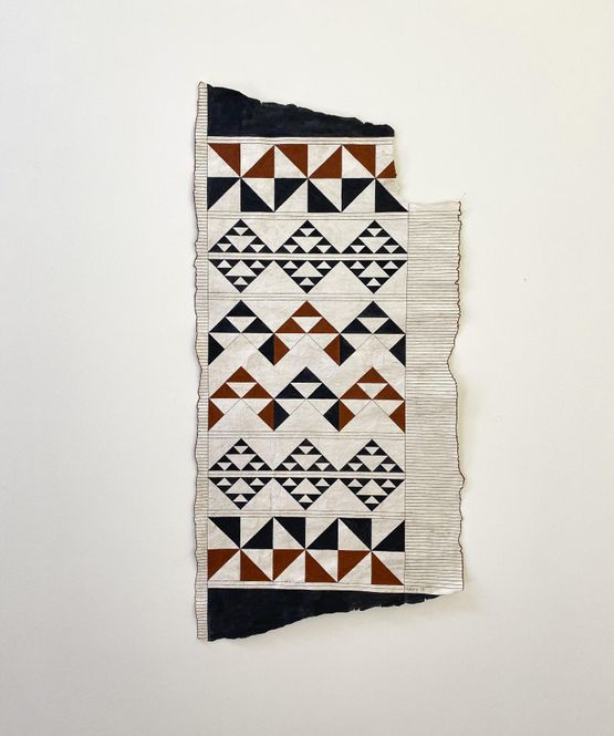 Taparau II by Nikau Hindin contemporary artwork Textile