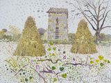 Guishan Cornstalk Stacks and Tobacco Drying Room by Mao Xuhui contemporary artwork painting