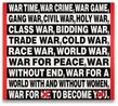 Untitled WAR TIME WAR CRIME by Barbara Kruger contemporary artwork Print