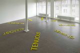Yellow Circle by Robert Barry contemporary artwork installation