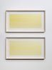 Diptych Yellow Tide Drawings San Diego and Los Angeles by Jill Baroff contemporary artwork Works on Paper