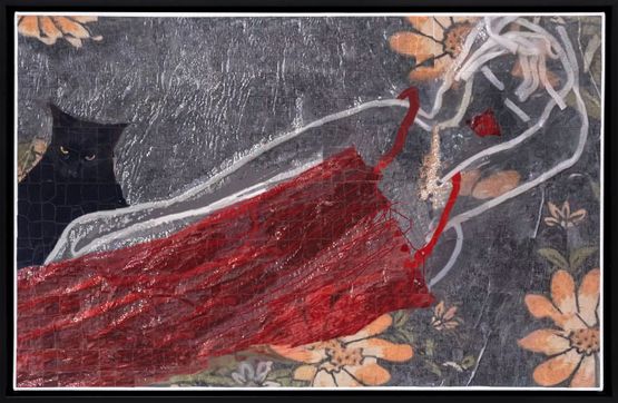 Kedimin gosterdigi sefkat by Azade Koker contemporary artwork Mixed Media