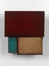 Blue corner by Sam Lock contemporary artwork mixed media painting