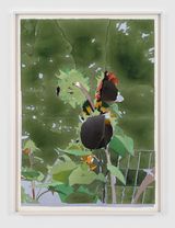 sunflowers III by Roger White contemporary artwork painting works on paper