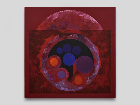Celestial Red by Sonia Gechtoff contemporary artwork Painting