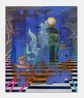Ceramic Rooster and Etisalat Tower 1 Dubai by Cui Jie contemporary artwork Painting