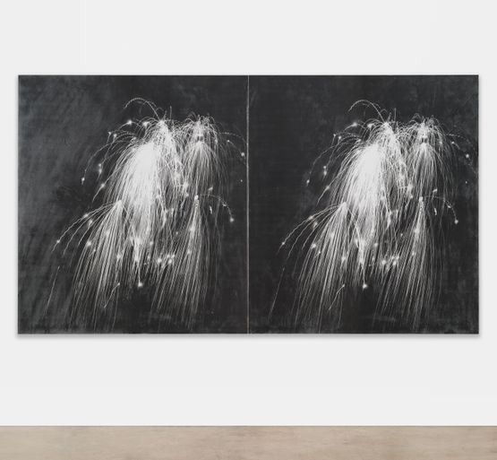 On Midnights Pall by Harold Mendez contemporary artwork Painting