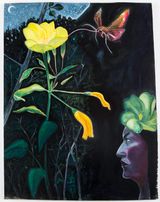 Flowers of Evil Evening Primrose Fairy by David Harrison contemporary artwork painting