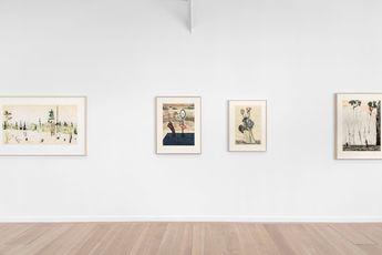 Contemporary art exhibition Mamma Andersson uvres sur papier at David Zwirner Paris France