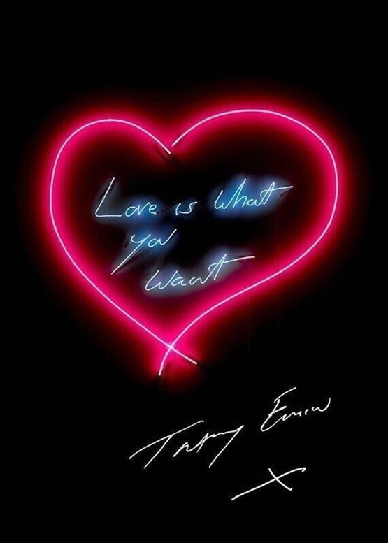 Love is what you want by Tracey Emin contemporary artwork Print