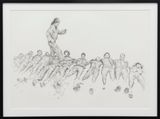 Cennetten hemen once 1  Just before Paradise 1 by Cengiz Tekin contemporary artwork drawing works on paper