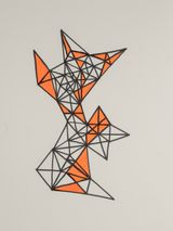 Triangles - Composition 7 by Layla Juma contemporary artwork drawing
