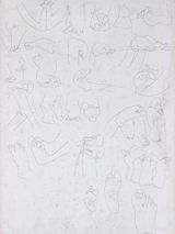 Drawings of Feet by Song Ta contemporary artwork works on paper drawing
