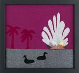 LATE AT THE LAKE by Erica Van Zon contemporary artwork textile