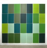 Horizonte Verde by Xavier Veilhan contemporary artwork installation