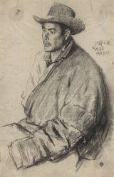 Secretary of Heihe by Chen Danqing contemporary artwork drawing
